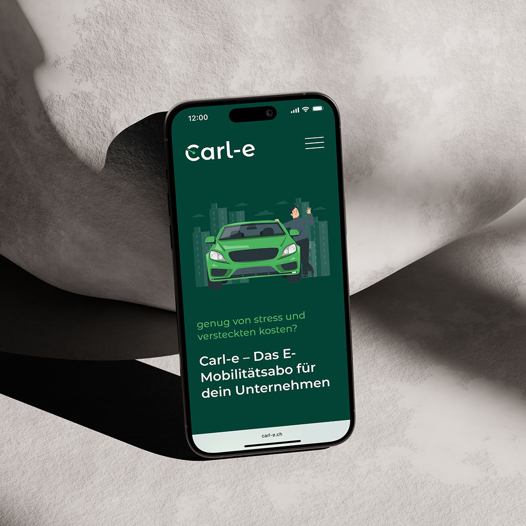 Carl-e GmbH – Website und Marketing für ein Startup | Projekt der Webagentur aus Thun & Bern