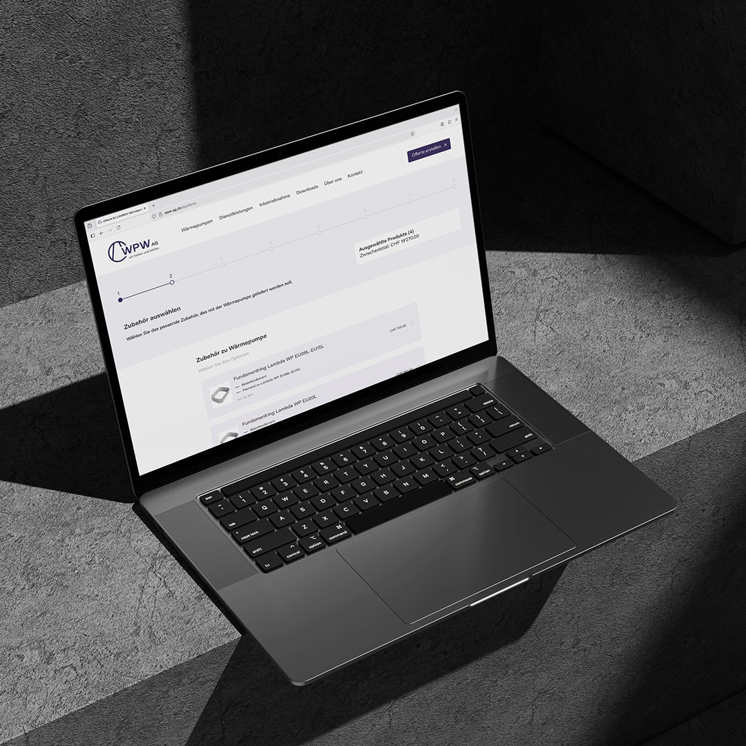 WPW AG – Speziallösung für Wärmepumpen | Projekt der Webagentur aus Thun & Bern
