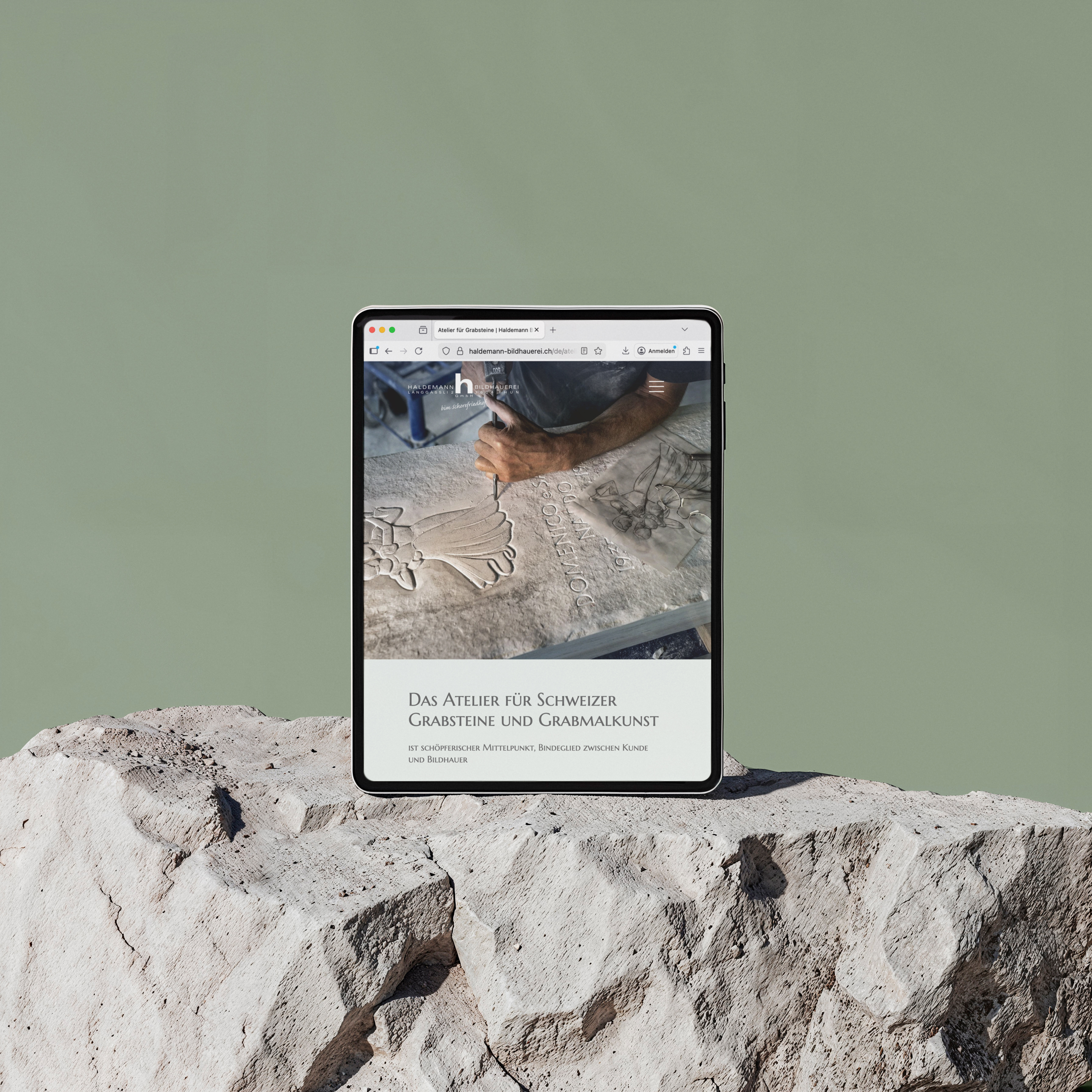 Haldemann Bildhauerei Thun GmbH – Mehr Sichtbarkeit für Grabmale und Bildhauerei | Projekt der Webagentur aus Thun & Bern