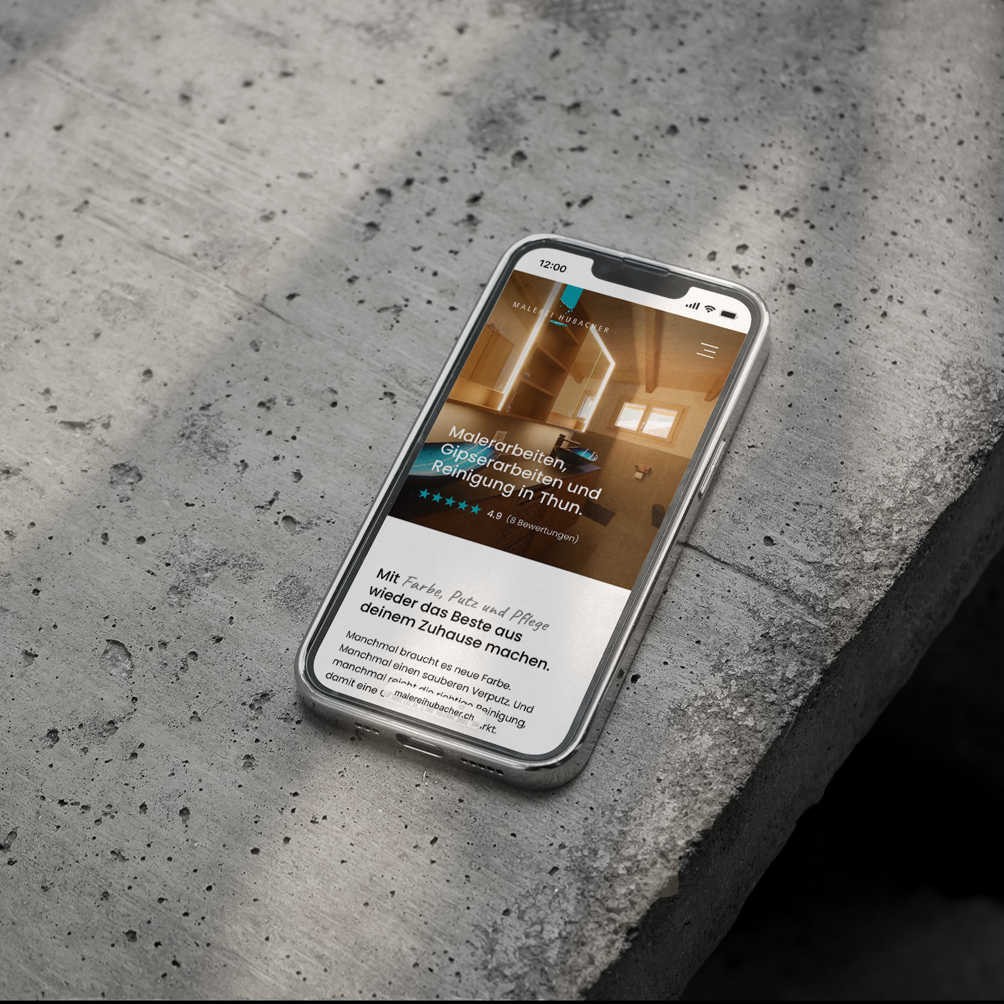 Malerei Hubacher – Redesign Website für einen Malerbetrieb in Thun | Projekt der Webagentur aus Thun & Bern