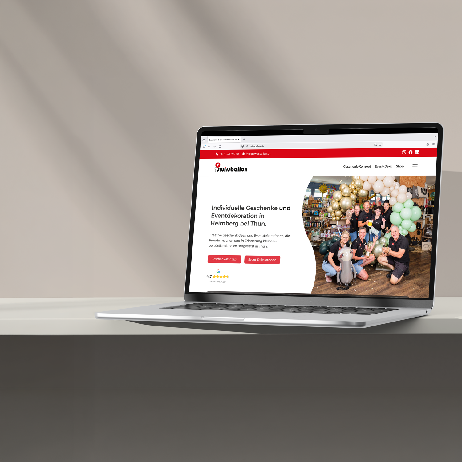 Redesign für kreative Geschenkideen