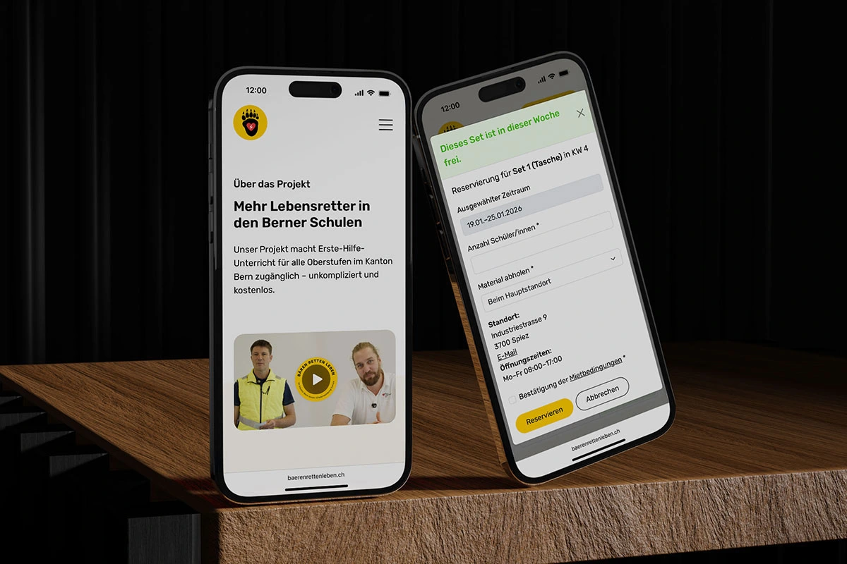 Digitale Plattform für Schulen & Lebensretter