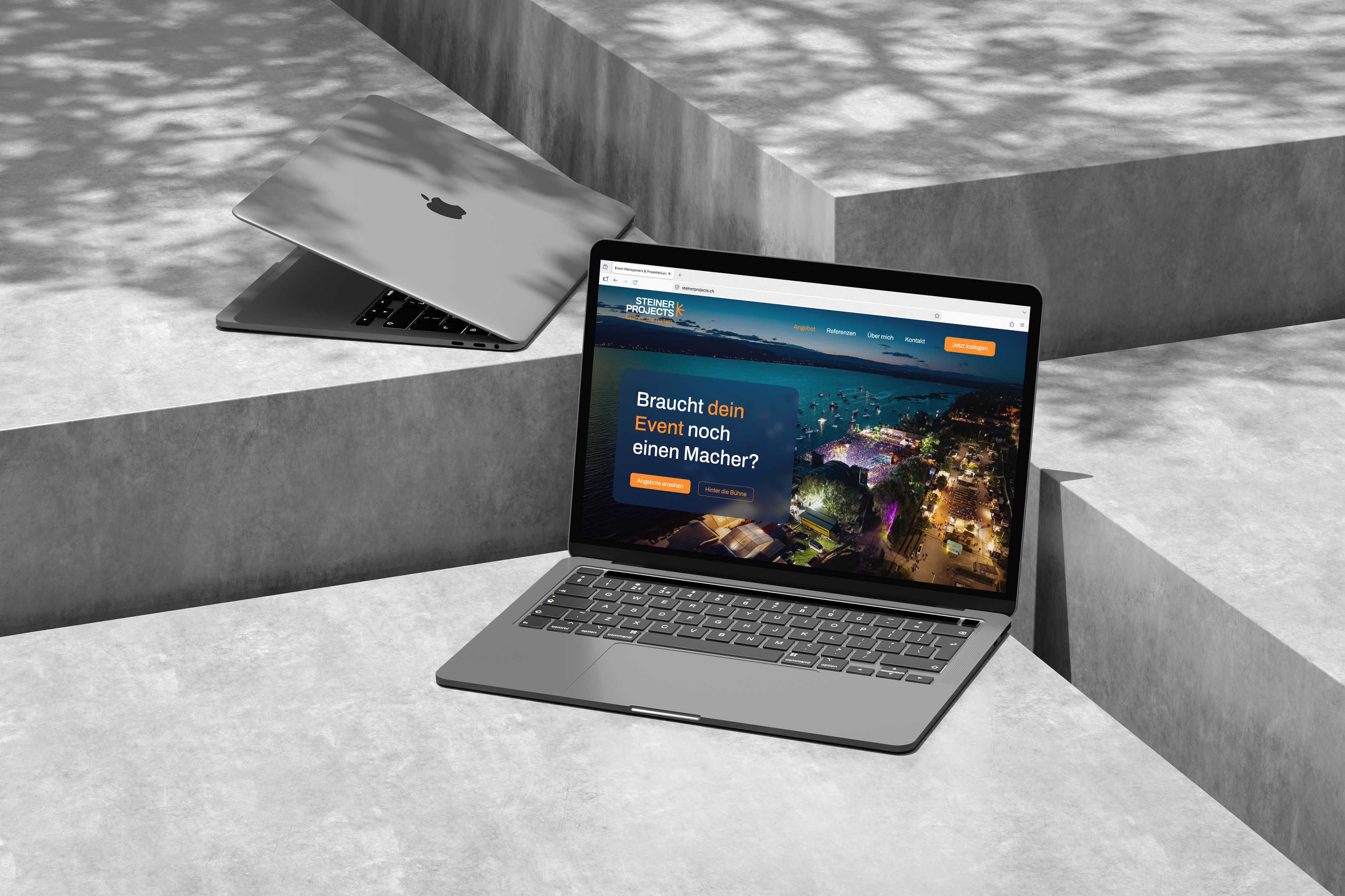 Steiner Projects Schweiz GmbH – Neue Marke und Website für ein Eventunternehmen | Projekt der Webagentur aus Thun & Bern